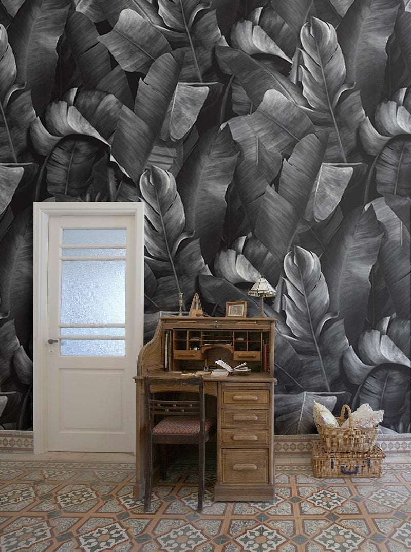 M3204-4 Lusco Grey Lemon Mural by Tres Tintas