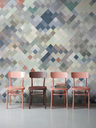 M3206-2 Serpe Blue Lemon Mural by Tres Tintas