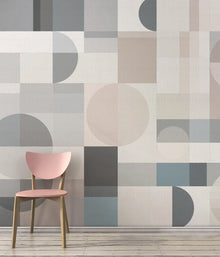 M3208-1 Xanela Grey Lemon Mural by Tres Tintas