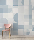 M3208-4 Xanela Blue Lemon Mural by Tres Tintas