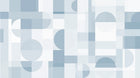 M3208-4 Xanela Blue Lemon Mural by Tres Tintas
