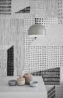 M3212-1 Choiva Black Lemon Mural by Tres Tintas