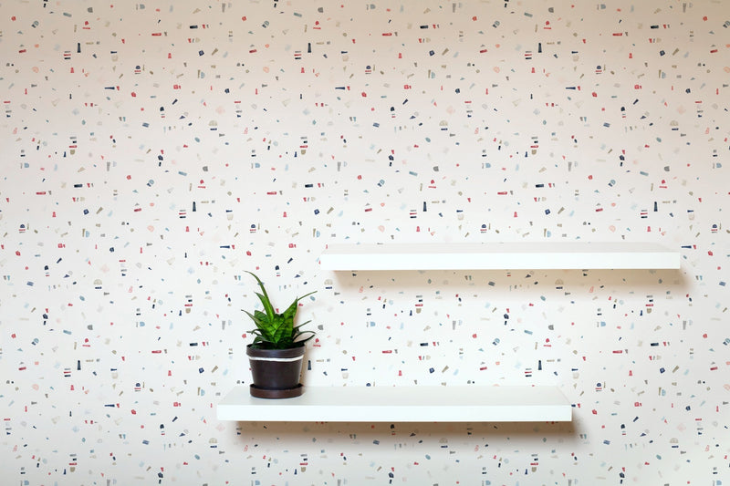 M3215-1 Xeito Blue Lemon Mural by Tres Tintas