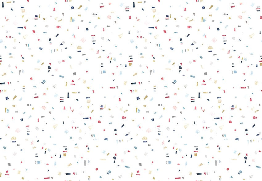 M3215-1 Xeito Blue Lemon Mural by Tres Tintas