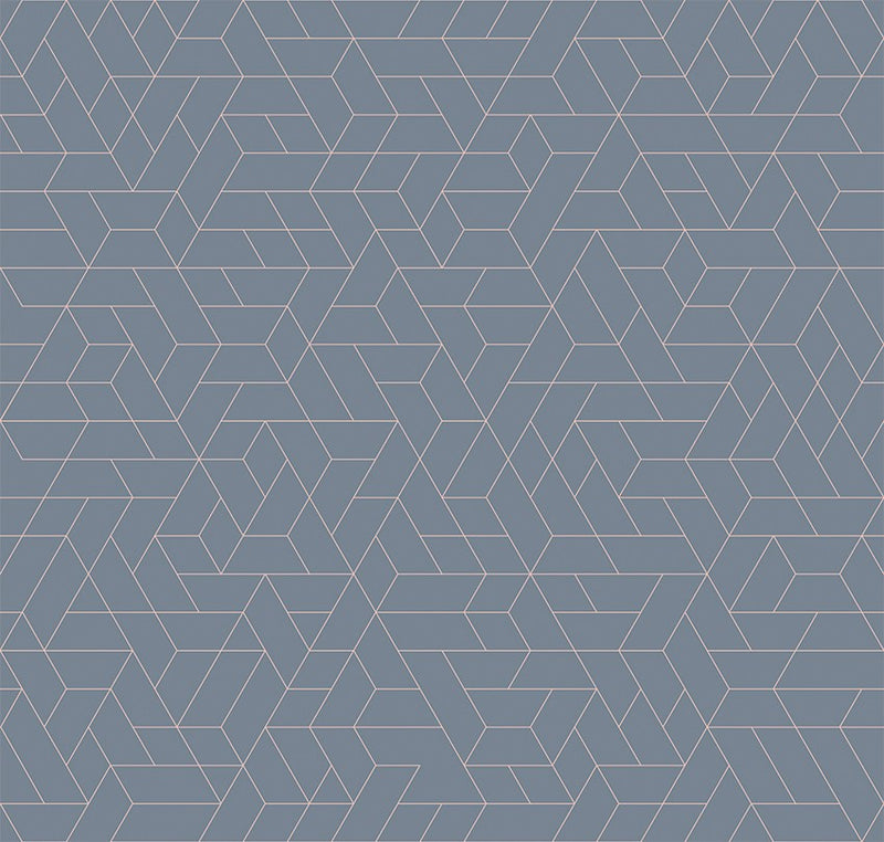M3218-2 Enxame Blue Lemon Mural by Tres Tintas