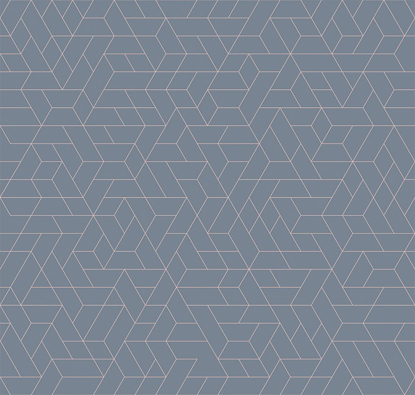 M3218-2 Enxame Blue Lemon Mural by Tres Tintas