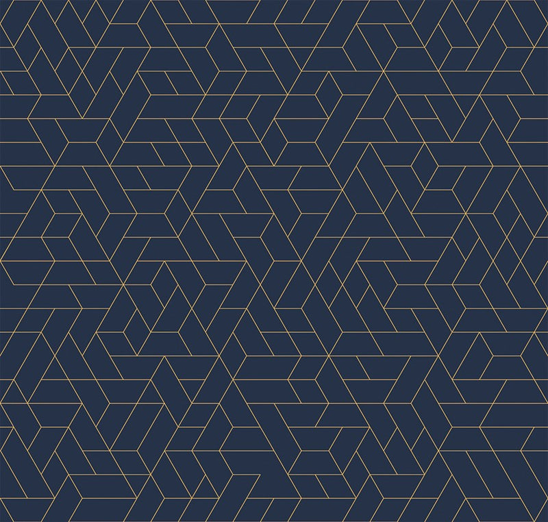 M3218-4 Enxame Blue Lemon Mural by Tres Tintas
