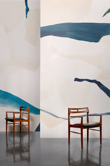 M3225-3 Chan Blue Lemon Mural by Tres Tintas