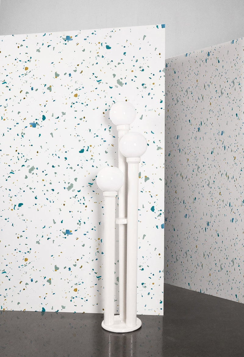 M3227-5 Mina Blue Lemon Mural by Tres Tintas
