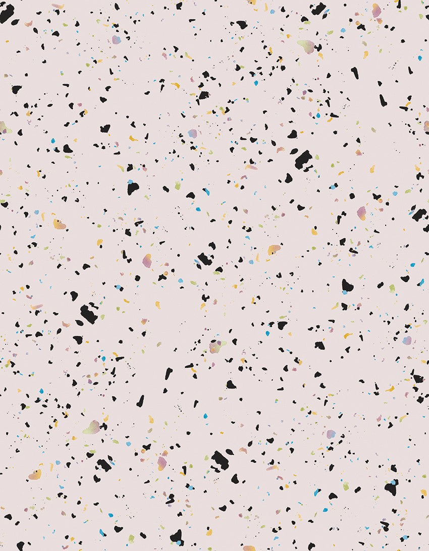 M3227-6 Mina Black Lemon Mural by Tres Tintas