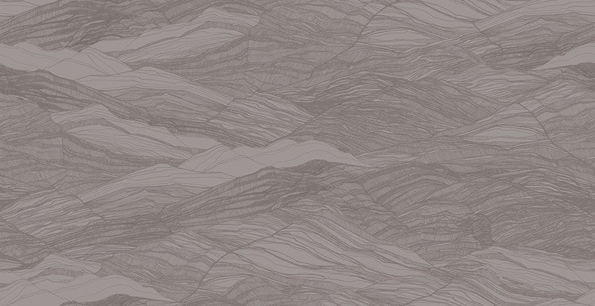 M3231-3 Area Brown Lemon Mural by Tres Tintas