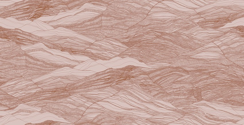 M3231-4 Area Pink Lemon Mural by Tres Tintas