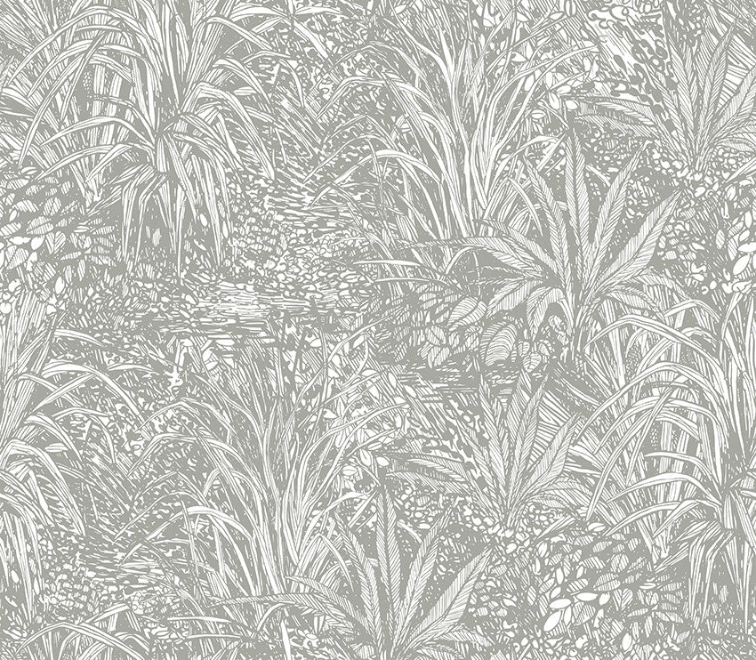 M3232-4 Xungla Grey Lemon Mural by Tres Tintas