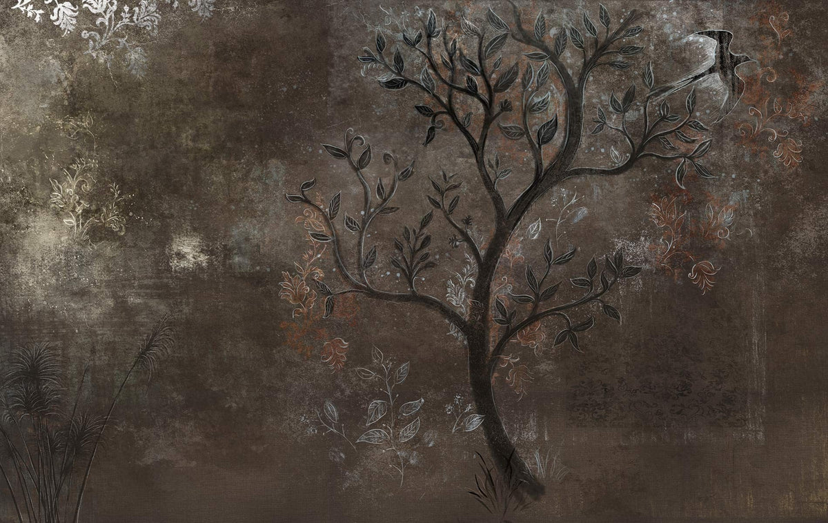 M3510-3 Vacui Red Gaia Mural by Tres Tintas
