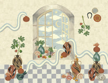 M3701-1 Somnis Beige Llar Mural by Tres Tintas