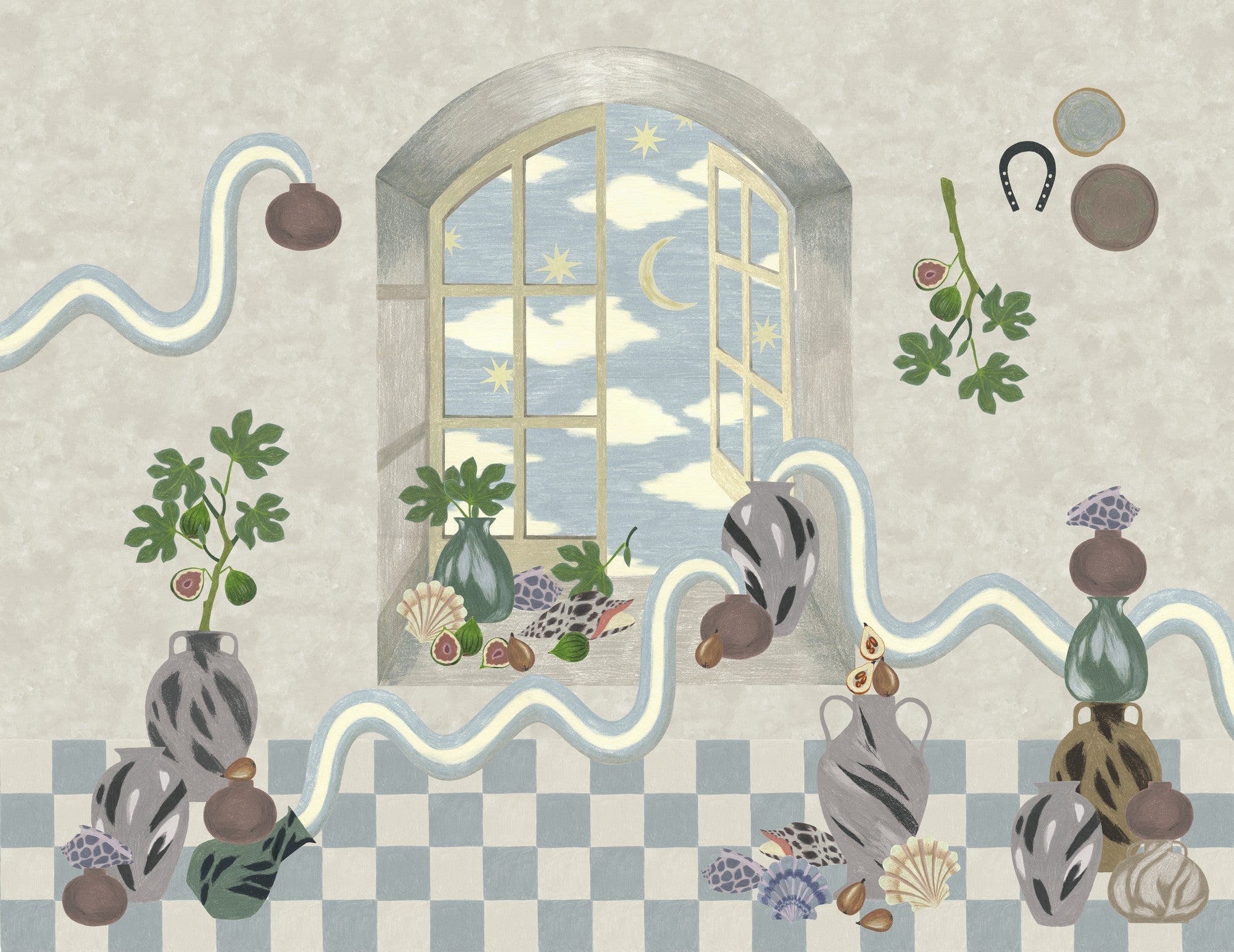 M3701-3 Somnis Grey Llar Mural by Tres Tintas
