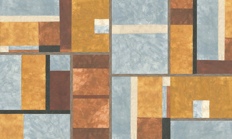 M3702-1 Xubec Yellow, Ochre Llar Mural by Tres Tintas