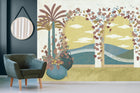 M3703-1 Voltes Yellow Llar Mural by Tres Tintas