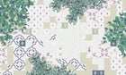 M3704-1 Rajola Green Llar Mural by Tres Tintas
