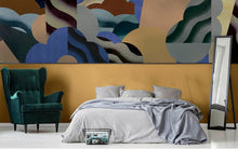 M3901-1 Brutalista Blue Dankie Mural by Tres Tintas