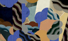 M3901-1 Brutalista Blue Dankie Mural by Tres Tintas
