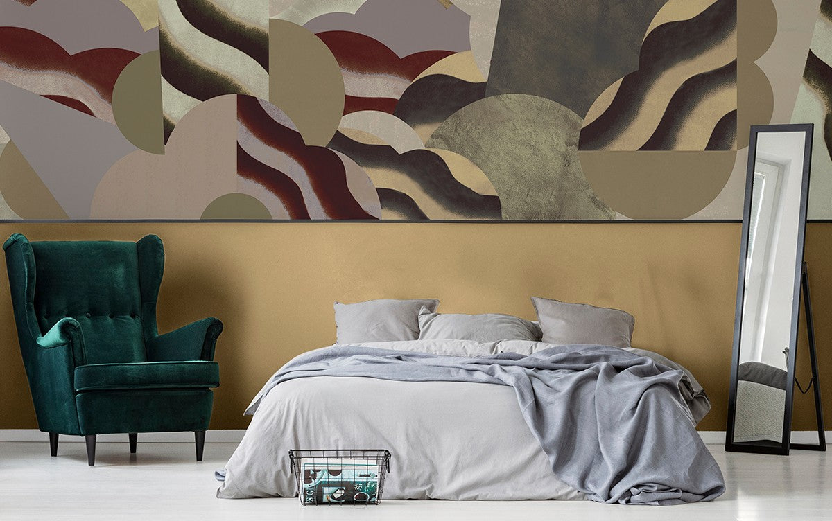 M3901-3 Brutalista Beige Dankie Mural by Tres Tintas