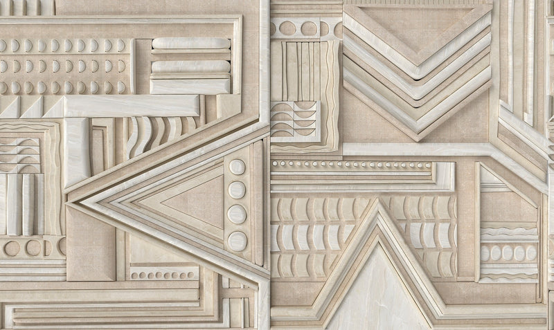 M3902-3 Alika Beige Dankie Mural by Tres Tintas