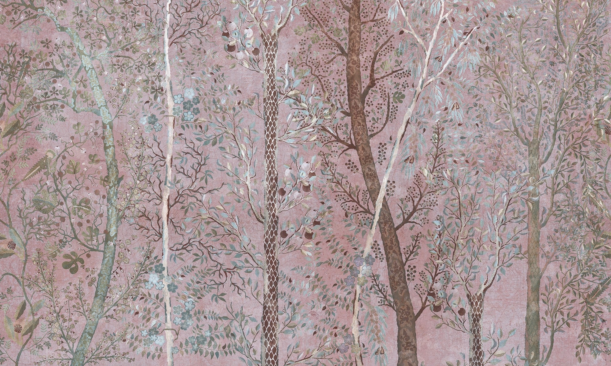 M3903-2 Pluvisilva Pink Dankie Mural by Tres Tintas