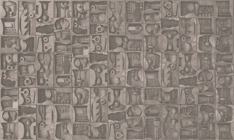 M3907-2 Sawabona Grey Dankie Mural by Tres Tintas