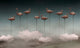Flamingos Gray Dankie Mural by Tres Tintas