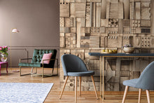 M3912-2 Taracea Beige Dankie Mural by Tres Tintas