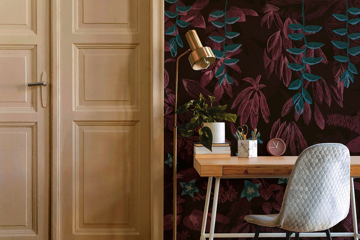 M3913-1 Epifica Purple Dankie Mural by Tres Tintas