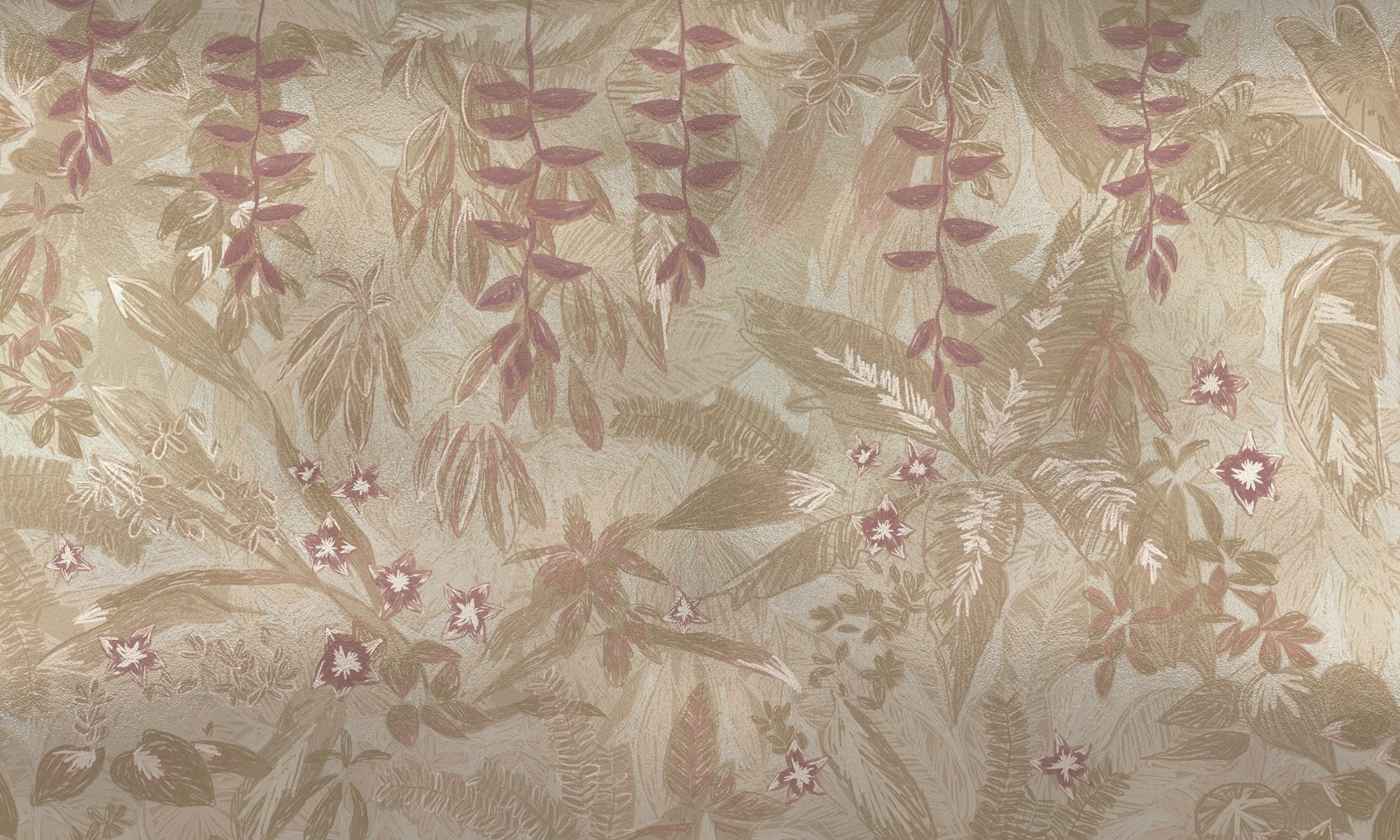 M3913-3 Epifica Yellow, Ochre Dankie Mural by Tres Tintas