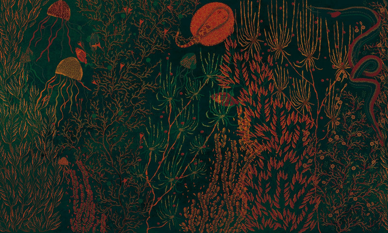 M3914-1 Yari Red Dankie Mural by Tres Tintas