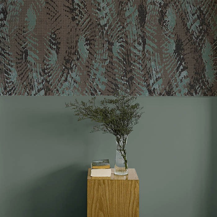M4001-1 Quebra Brown Rima Mural by Tres Tintas
