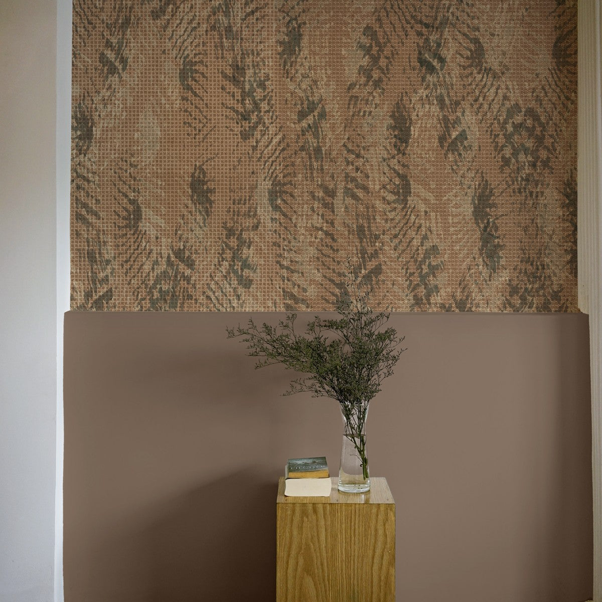 M4001-1 Quebra Brown Rima Mural by Tres Tintas