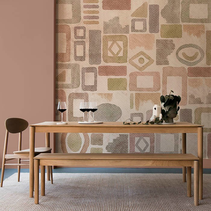 M4002-1 Frutai Salmon Rima Mural by Tres Tintas