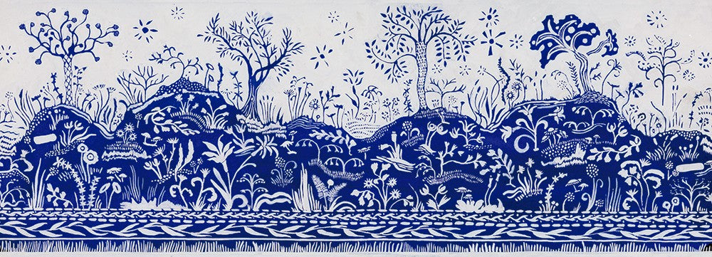 M4202-3 Scenari Blue Barcino Mural by Tres Tintas