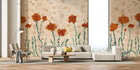 M4203-1 Montsi Orange Barcino Mural by Tres Tintas
