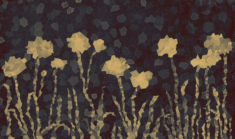 M4203-2 Montsi Dark Blue Barcino Mural by Tres Tintas