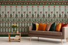M4204-1 Gracia Green Barcino Mural by Tres Tintas