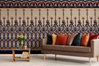 M4204-2 Gracia Dark Blue Barcino Mural by Tres Tintas