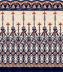 M4204-2 Gracia Dark Blue Barcino Mural by Tres Tintas
