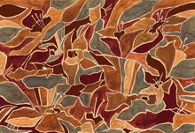 M4205-1 Maximalism Orange Barcino Mural by Tres Tintas