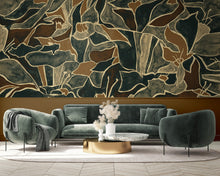 M4205-2 Maximalism Green Barcino Mural by Tres Tintas