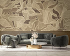 M4205-3 Maximalism Brown Barcino Mural by Tres Tintas
