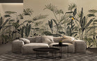 M4301-2 Frondes Beige Tafetán Mural by Tres Tintas