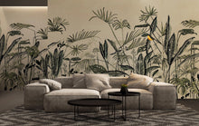 M4301-2 Frondes Beige Tafetán Mural by Tres Tintas
