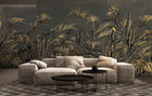 M4301-3 Frondes Gris Tafetán Mural by Tres Tintas