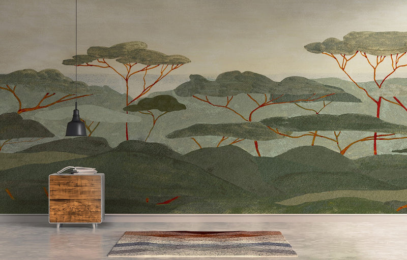 M4307-1 Ocote Gris Tafetán Mural by Tres tintas